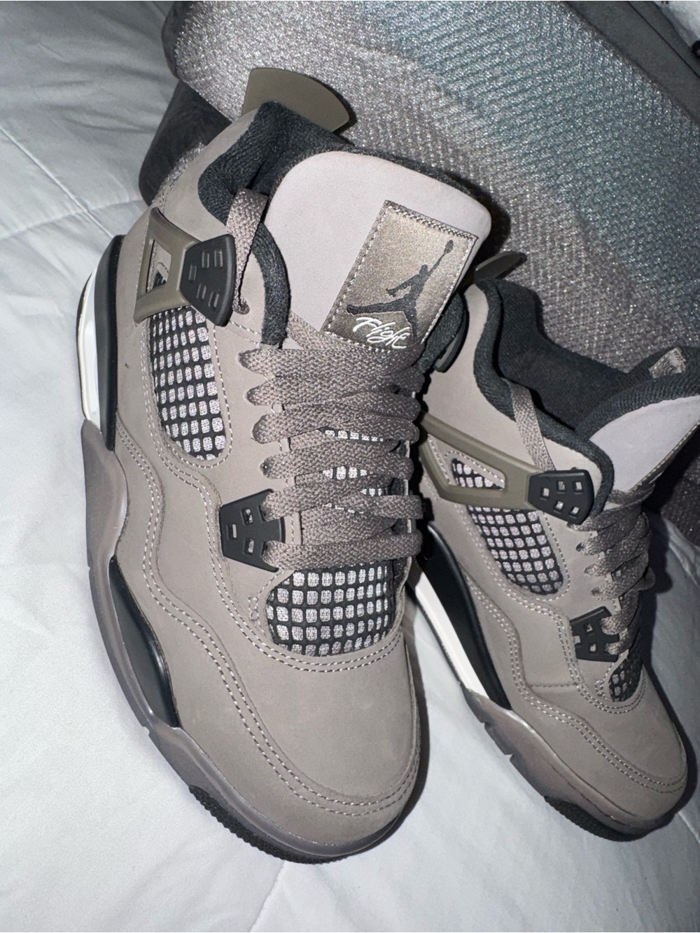 Air Jordan 4 Retro OG (GS) - Youth   CAVE STONE/BLACK-PHANTOM